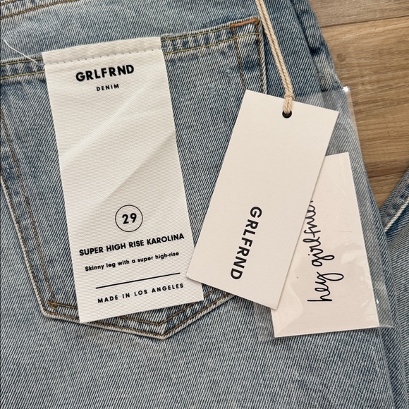NWT Grlfrnd Girlfriend Karolina super high rise 29 - Picture 2 of 4